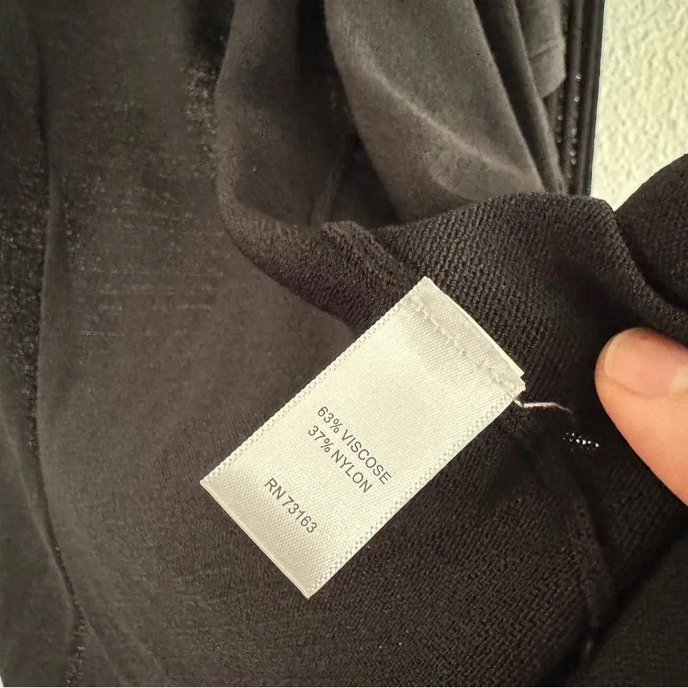 Drape Collar Staple Cardigan Sweater Layering Open Knit Open Front Medium - Picture 7 of 10
